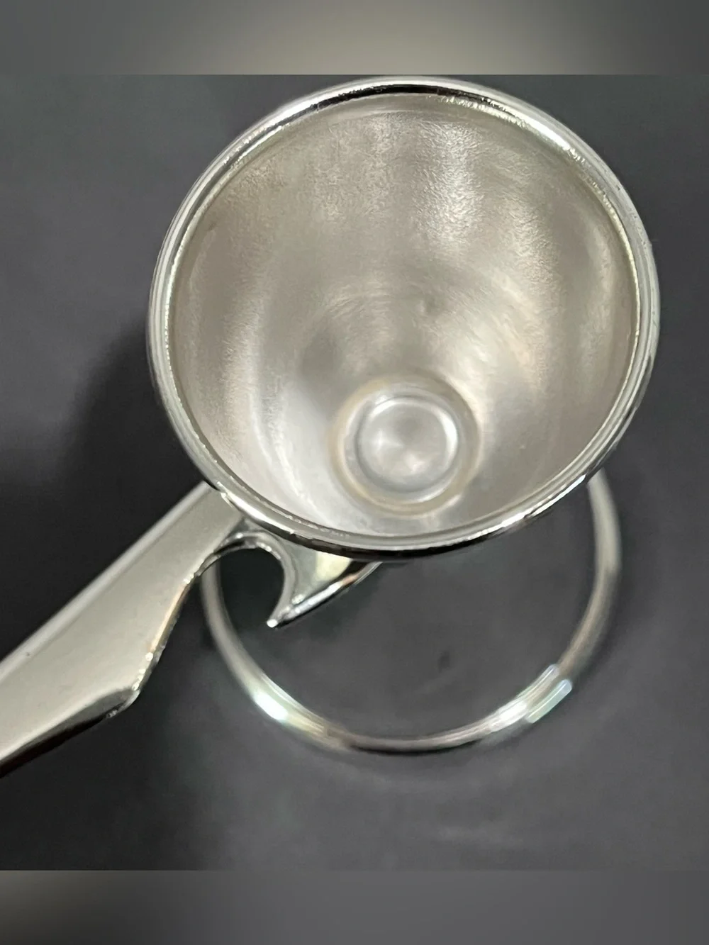 Napier Silver Jigger Bar Tool Cocktail Mechanical Spoon Art Deco Vintage Party